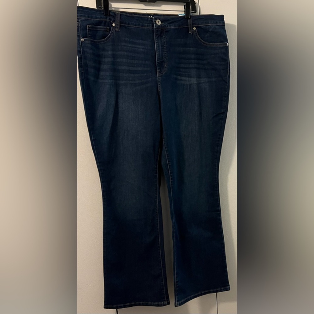 🆕 Style & Co Blue Boot Cut Denim Jeans (Size 20 W) - Picture 3 of 11
